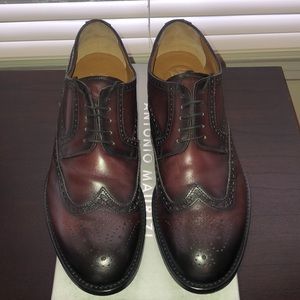 Antonio Maurizi Burgundy Wingtips Size 12